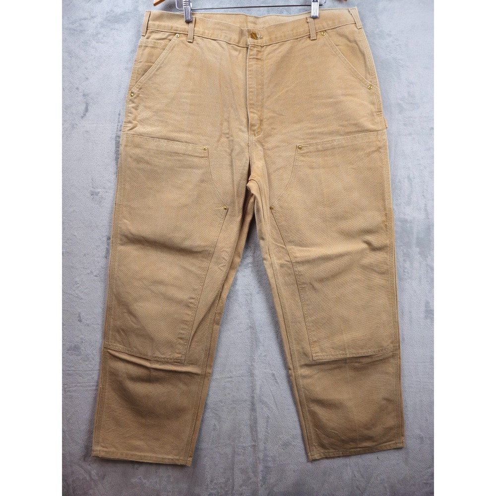 Vintage Distress Carhartt Double Knee Carpenter Pants Men 38x31 B01 90s MADE USA